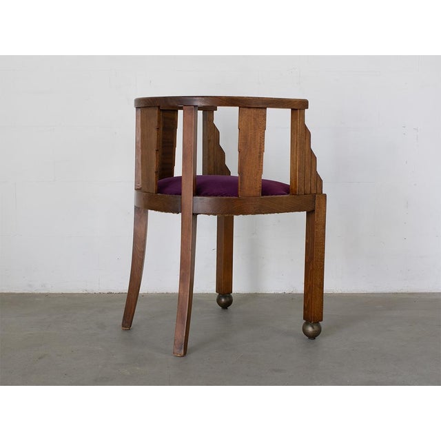 1920s Art Deco Desk Chair, 1920s For Sale - Image 5 of 9
