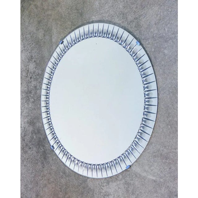 Wall Mirror from Cristal Art, Italy, 1960s For Sale - Image 6 of 6