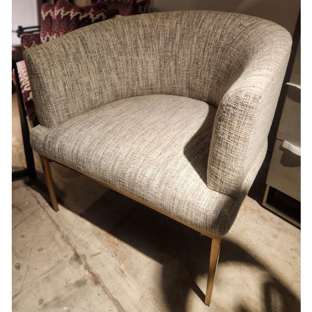 Gold Metal Base Side Chair - Set of 2 For Sale In Seattle - Image 6 of 6