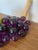 Lovely Vintage Mid-Century Modern Royal Purple Lucite Acrylic Grape Cluster Centerpiece For Sale - Image 4 of 12