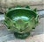 Italian Italian Majolica Artichoke Pedestal Bowl, Emerald Green For Sale - Image 3 of 8