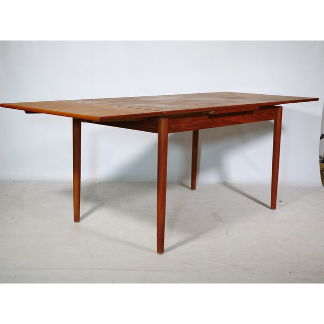 Mid-Century Extendable Teak Dining Table, 1960s For Sale - Image 4 of 12