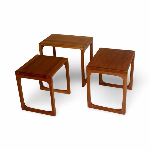 Mimi Nesting Tables in Teak from BR Gelsted, Denmark, 1960s, Set of 3 For Sale - Image 4 of 10