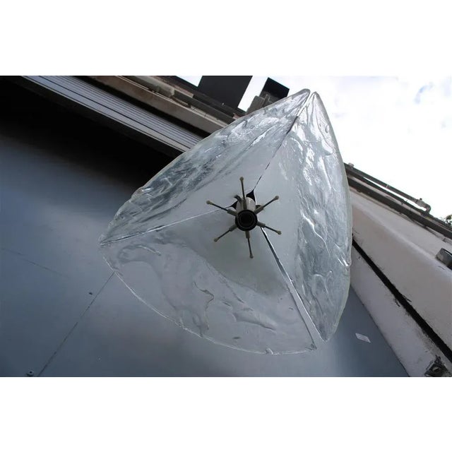 AVMazzega Vintage Glass Pendant Lamp by Carlo Nason for Mazzega, 1970 For Sale - Image 4 of 13