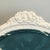 1950s Italian Vintage White Wood Arm Chair in Teal Graffito For Sale - Image 5 of 8