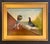 Realism Oil Painting on Board of a Pouter Pigeon in Courtship by Satori Gregorakis For Sale - Image 3 of 3