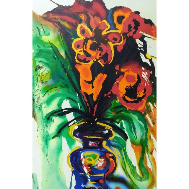 Yellow 1980s Salvador Dali Fleurs Surrealiste "Vanishing Face & Gala's Bouquet" Matching Edition For Sale - Image 8 of 12