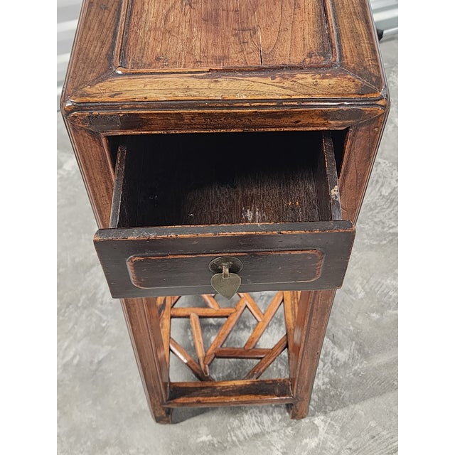 Antique Chinese Late 19th Century Elmwood Chinese Flower Stand From Jiangsu For Sale - Image 11 of 12