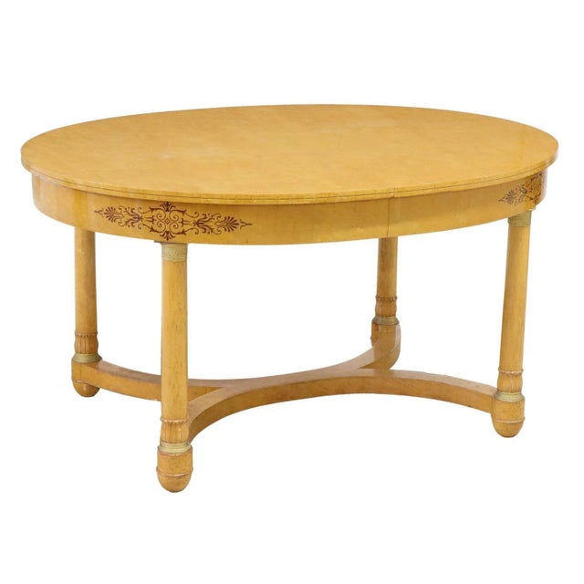 Vintage French Empire Style Extension Dining Table For Sale - Image 4 of 5