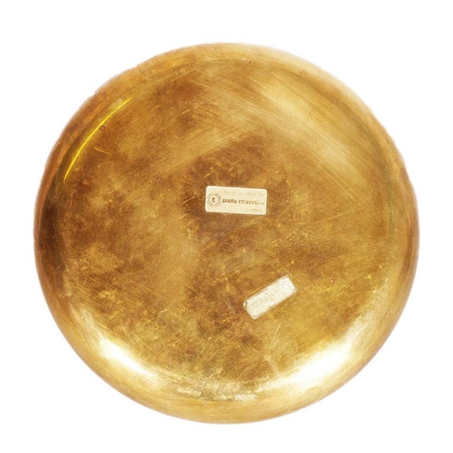 Ashtray with Ceramic and Brass Lighter by Paolo Traversi, 1970s, Set of 2 For Sale - Image 6 of 7