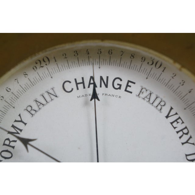 Mid 20th Century Rare Chelsea Carved Dolphin Nautical Maritime Ship Mantel Clock & Barometer 25" For Sale - Image 10 of 16