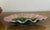Antique begonia leaf dish made by Griffin, Smith & Hill in the 1880's. The Etruscan dish has a pink rim with green center.