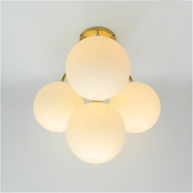 Brass Ceiling Light by E. R. Nele for Temde, Switzerland For Sale - Image 4 of 11
