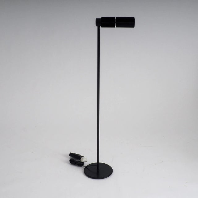 Black Black Haloprofil 878HR Floor Lamp by Viktor Frauenknecht for Swiss Lamps, 1960s For Sale - Image 8 of 8
