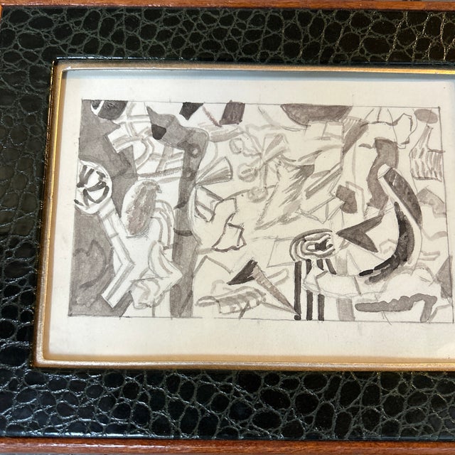 1950’s original abstract expressionist watercolor painting. Measures 7x5 or 9.5x7.5 framed. Check out my shop Robins Egg...