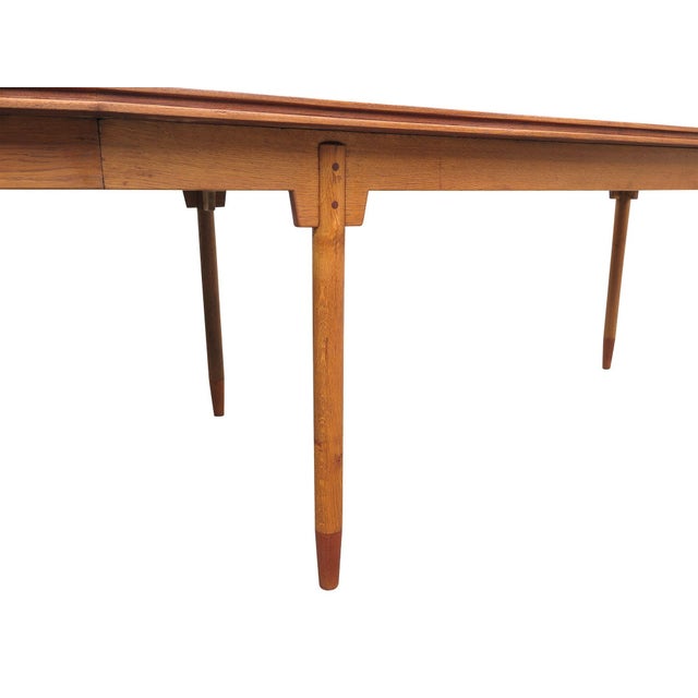 Mid 20th Century Scandinavian Modern Banquet Restored Dining Table For Sale - Image 9 of 10