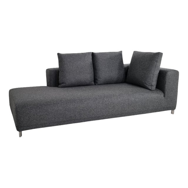 Opium Chaise Unit in Grey Wool from Ligne Roset For Sale