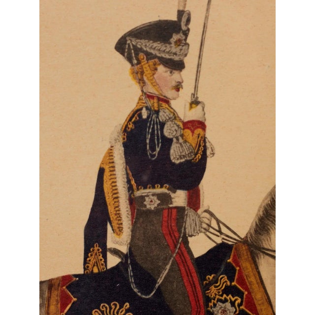 American Early 20th Century Lithograph of Prussian Horse and Soldier For Sale - Image 3 of 9