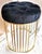 1990s Tufted Vanity Stool For Sale - Image 4 of 5