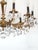 Antique 12 Light Captivating Curvaceous Brass Cut Lead Crystal Chandelier ~ Rewired ~ Restored ~ Rejuvenated ~ Ready to Hang ~ For Sale - Image 10 of 12