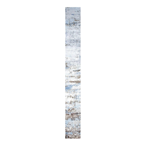 Handwoven Modern Abstract Runner Rug 3x20