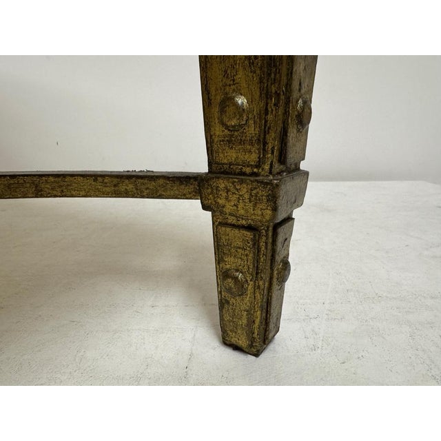 Mid-Century Modern French Gilded Iron and Onyx Coffee Table, 1960s For Sale - Image 16 of 18