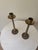 Pair Vintage Israeli Brass Barley Twist Candlesticks | Made in Israel | Pierced Scrollwork Base | Judaica | Shabbat Candle Holders | Mid-Century Brass For Sale - Image 4 of 5