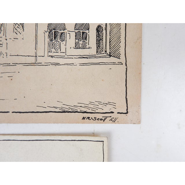 Collection of Late 19th Century Architectural Drawings Europe - Set of 5 For Sale - Image 4 of 10