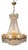 Large Vintage Empire Style French Cascading Chandelier For Sale