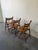 Set of 3 Vintage Modern Folding Wooden Chairs – Sculptural Slat Seat For Sale - Image 4 of 9