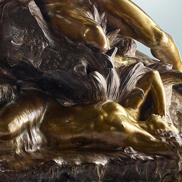 Gold Thiebaut Frère, Nude Spring, 1890s, Bronze For Sale - Image 8 of 10