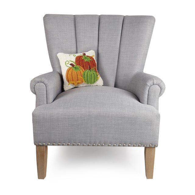 100% wool hooked throw pillow / accent pillow. Cotton/Velvet Blend backing. Includes 100% polyester insert with zipper...