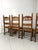 Rustic Oak Razor High Back Dining Chairs, 1960s, Set of 6 For Sale - Image 4 of 18