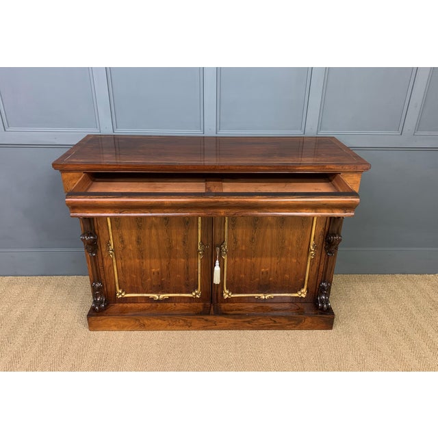 Brown Regency Rosewood Side Cabinet, 1820 For Sale - Image 8 of 18