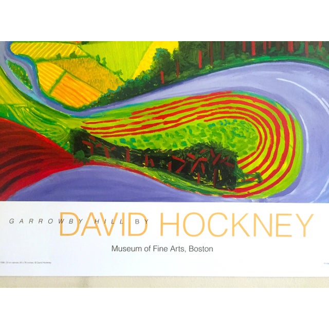 Paper David Hockney Vintage Offset Lithograph Print Pop Art Museum Poster " Garrowby Hill " 1998 For Sale - Image 7 of 10
