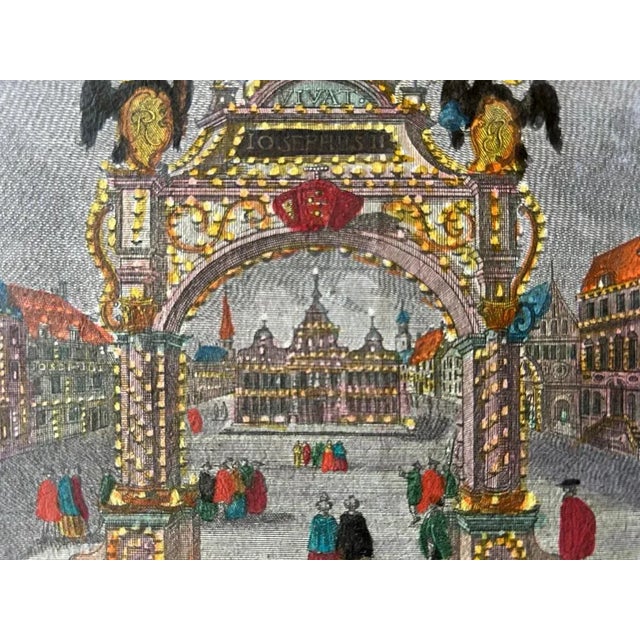 Georg Balthasar Probst, Optica Print of Ceremony in Germany, 1765, Paper For Sale - Image 3 of 9
