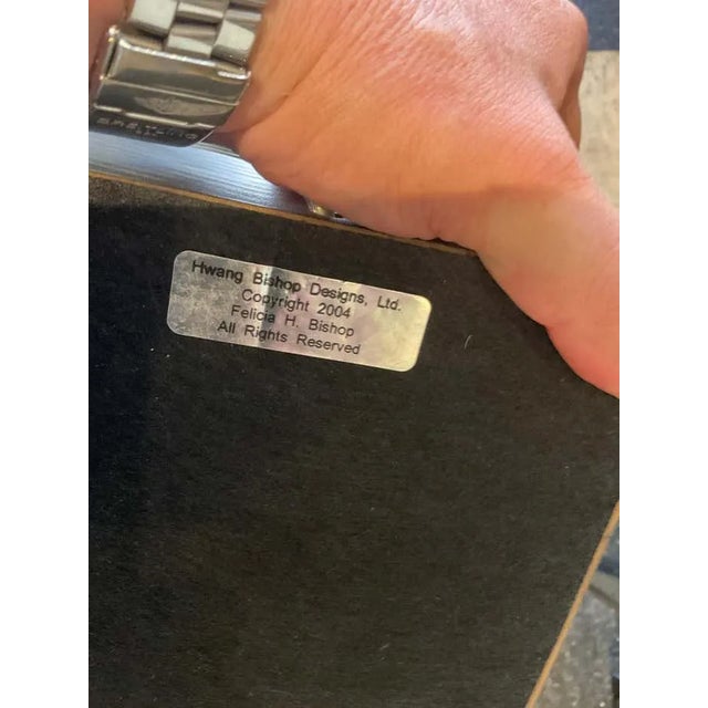 Hwang Bishop Silver Leaf Lamps - a Pair For Sale - Image 9 of 9