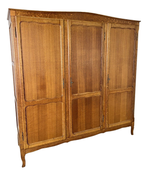 Vintage French Wardrobe in Oak