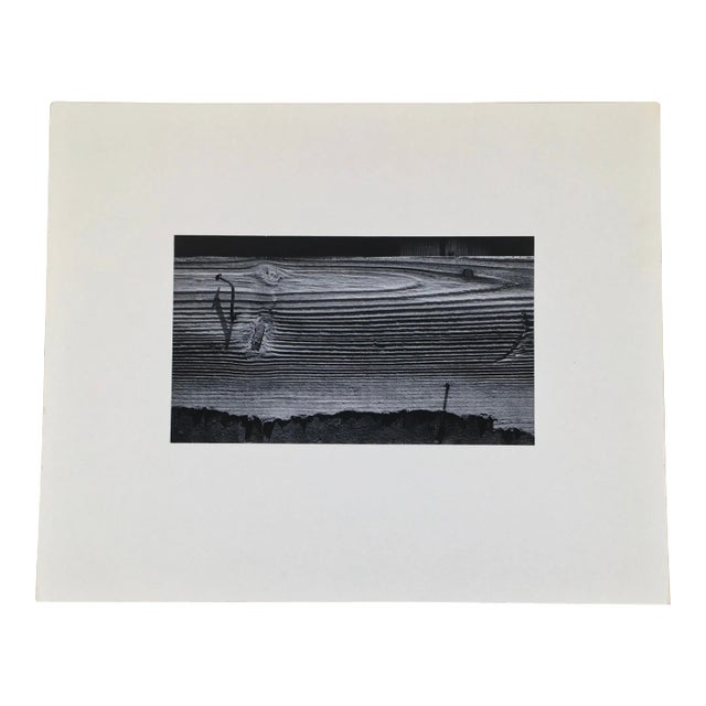 “Detail of Board” by Dean W Hand 1960 Modernist Black and White Photograph For Sale