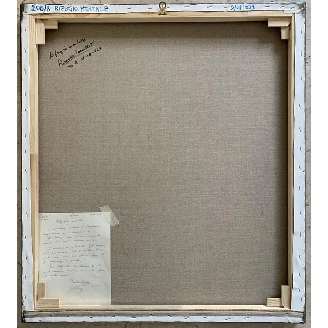 Blue Rosetta Vercellotti, Rifugio mentale, 2023, Acrylic on Canvas For Sale - Image 8 of 9