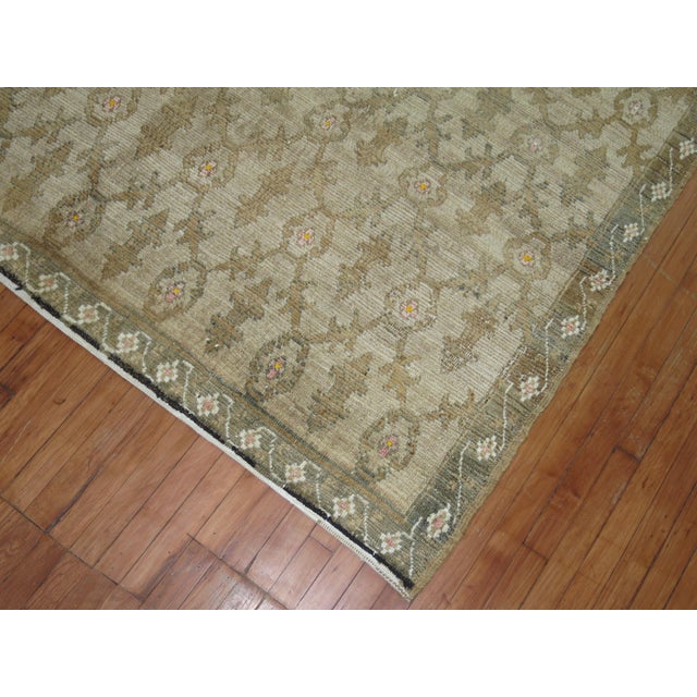 Vintage Turkish Konya in Brown and Gray Accents For Sale - Image 4 of 6