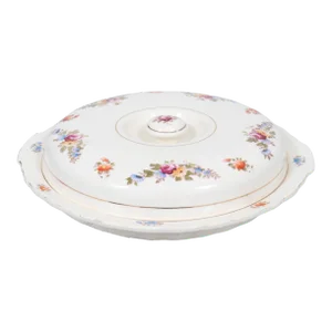 Mikori Ware Japanese Lidded Ceramic Serving Dish