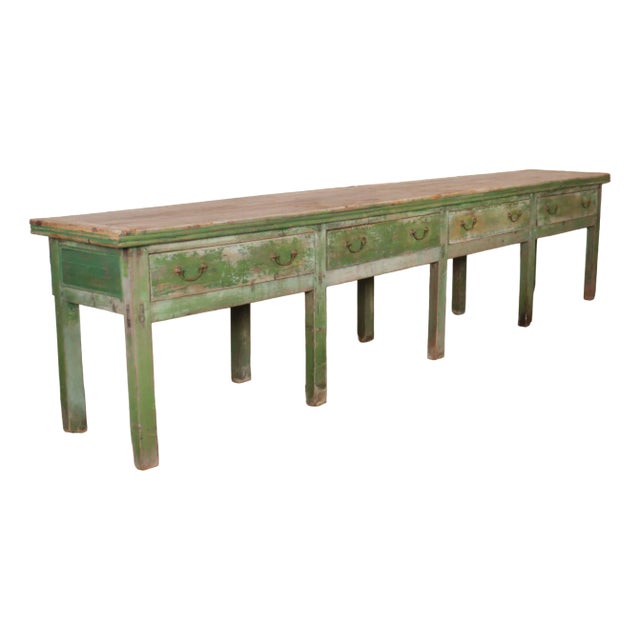 English Painted Dresser Base For Sale