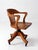 Antique Gunlock Banker's Swivel Desk Chair For Sale - Image 12 of 17
