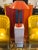 Mid-Century Modern 1960s Gerald Thurston Orange Table Lamp by Lightolier For Sale - Image 3 of 13