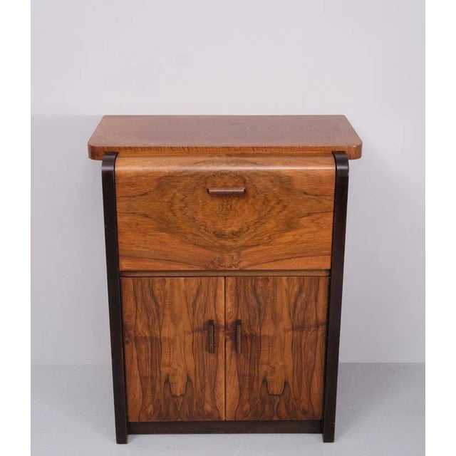 Art Deco Burl Cabinet, Holland, 1920s For Sale - Image 9 of 9