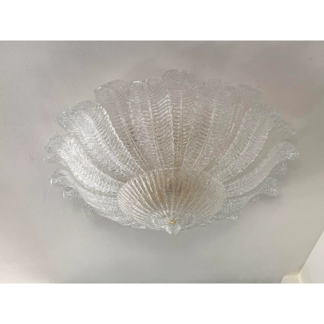 Impressive Italian Murano Glass Sputnik Flush-Mount Chandelier For Sale - Image 6 of 10