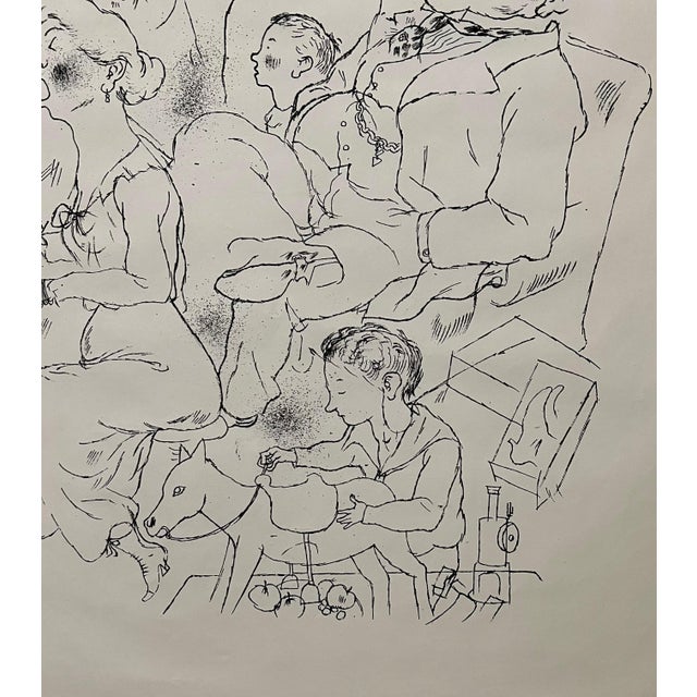 George Grosz, Large George Grosz 1923 Lithograph Die Rauber German Expressionism Wpa Realism For Sale - Image 4 of 16