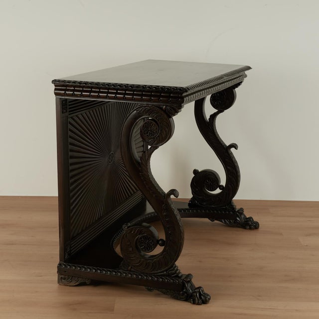 Pair of Antique Anglo Indian Rosewood Console Tables For Sale - Image 17 of 18