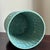 Mid 20th Century Mid-20th Century Vintage Green Wicker Wastepaper Basket For Sale - Image 5 of 17